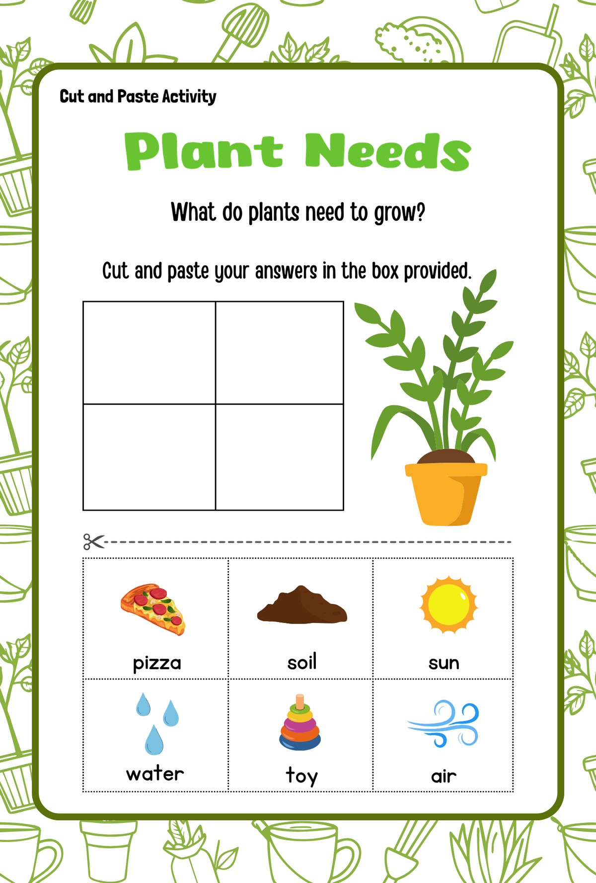 Plants Activity Pack (Ages 5-7) | Botany Worksheets