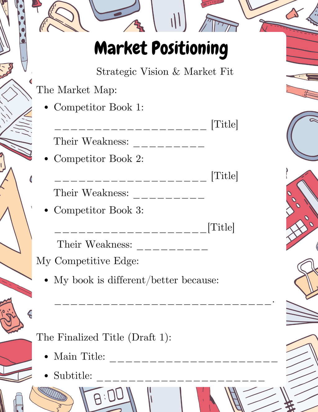 3-Day Virtual Publishing Bootcamp: Teen Author & Publisher Activity Workbook | Summer Camp Series