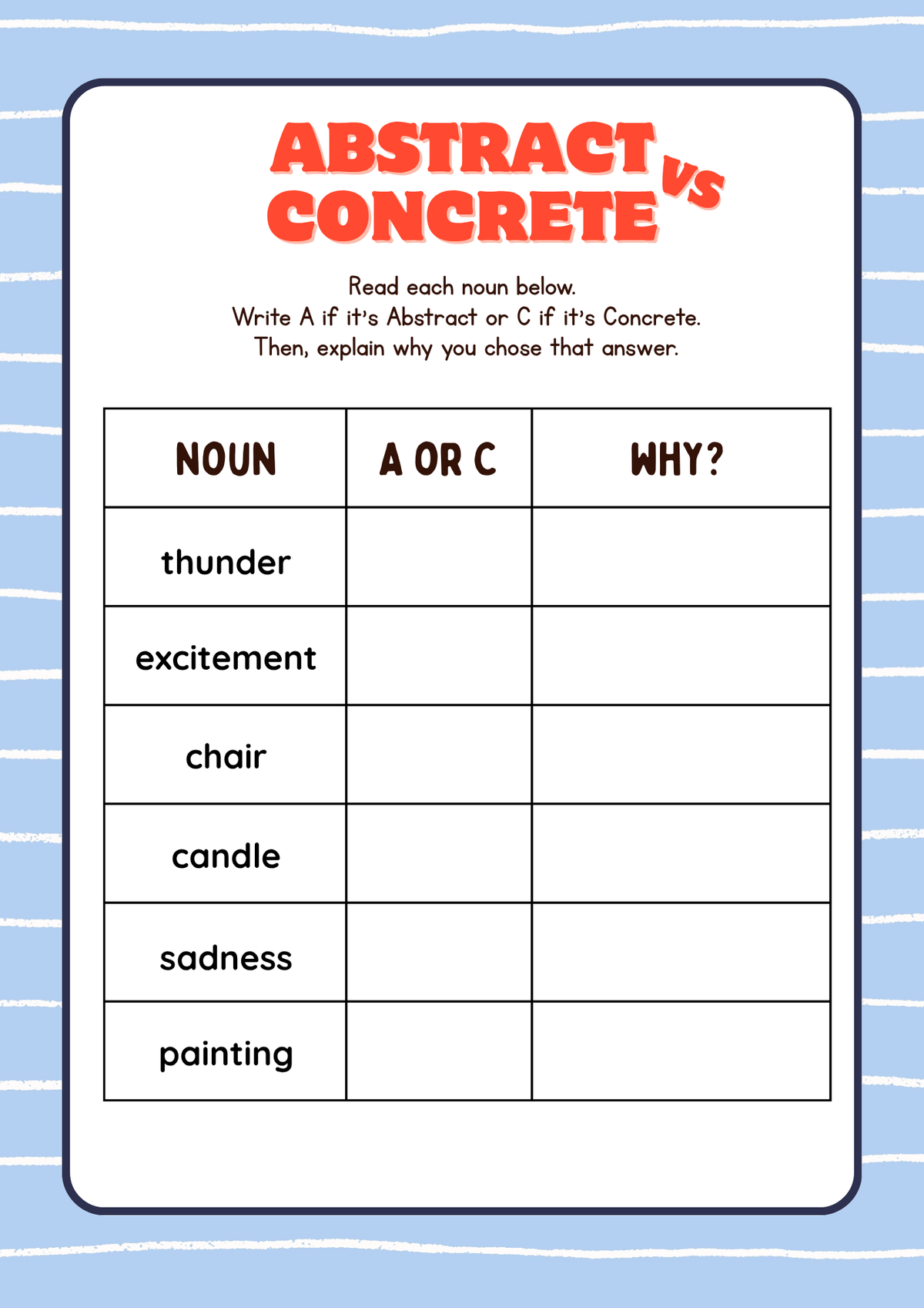 All About Nouns Activity Pack (Grades 7-8) | Middle School Noun Worksheets