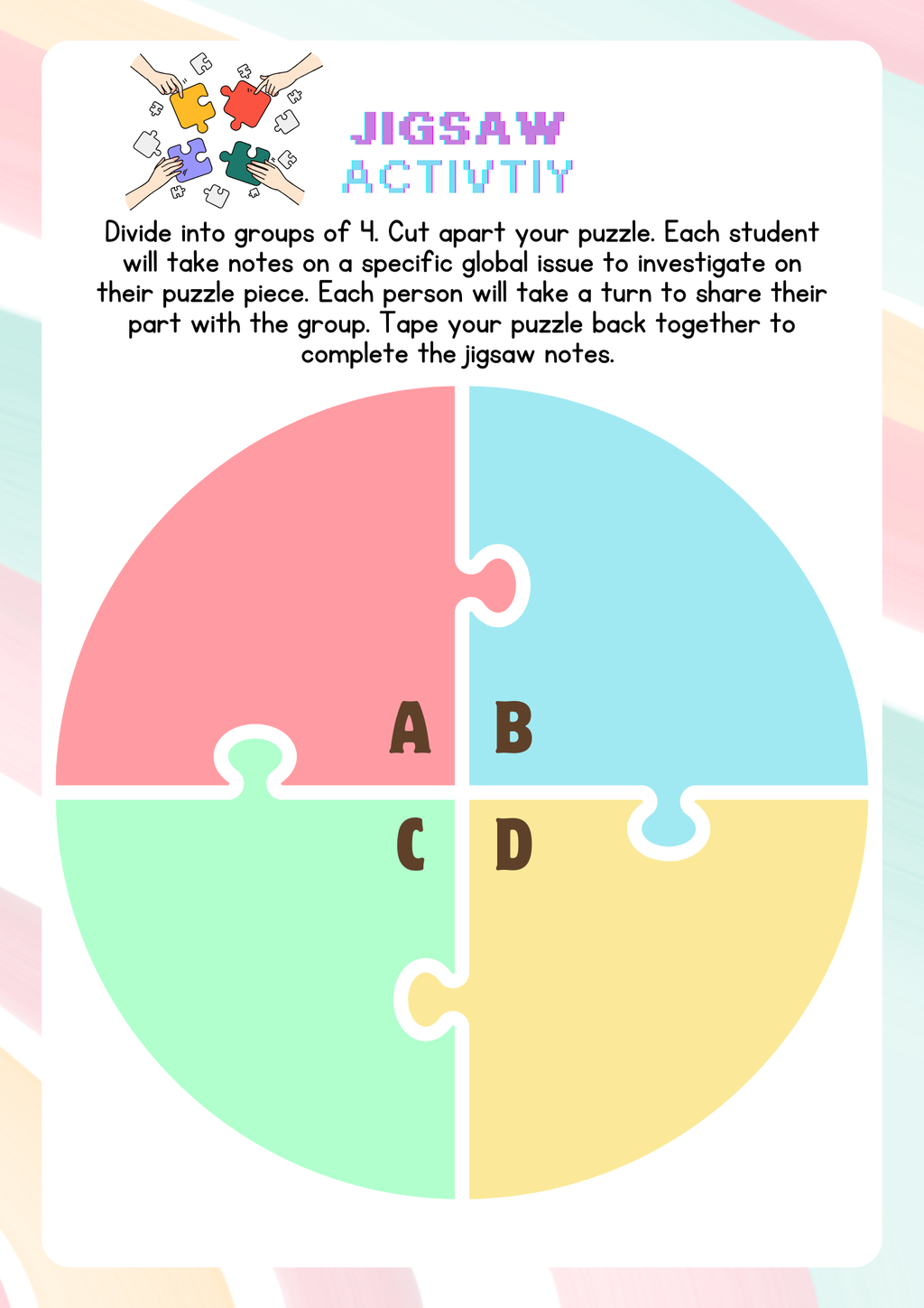 Teamwork & Leadership (Before & After Care Series) Kids Group Games & Social Skills Worksheets