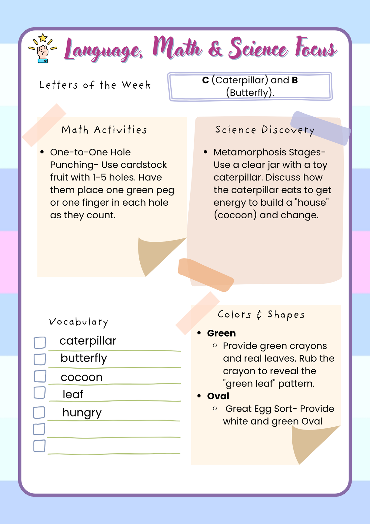 2-Year-Old Classroom: Book Week Adventure Unit: March Teacher's Guide| Everyday Play N Learn Curriculum Series