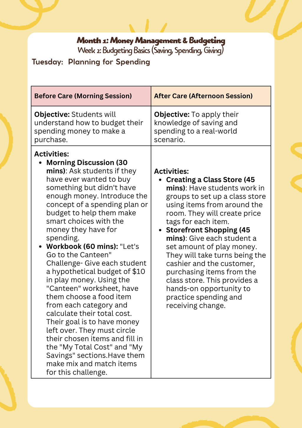 (3rd–5th Grade) Lesson Plan: Money Management & Budgeting (Month 1) | Everyday Play N Learn Curriculum Series
