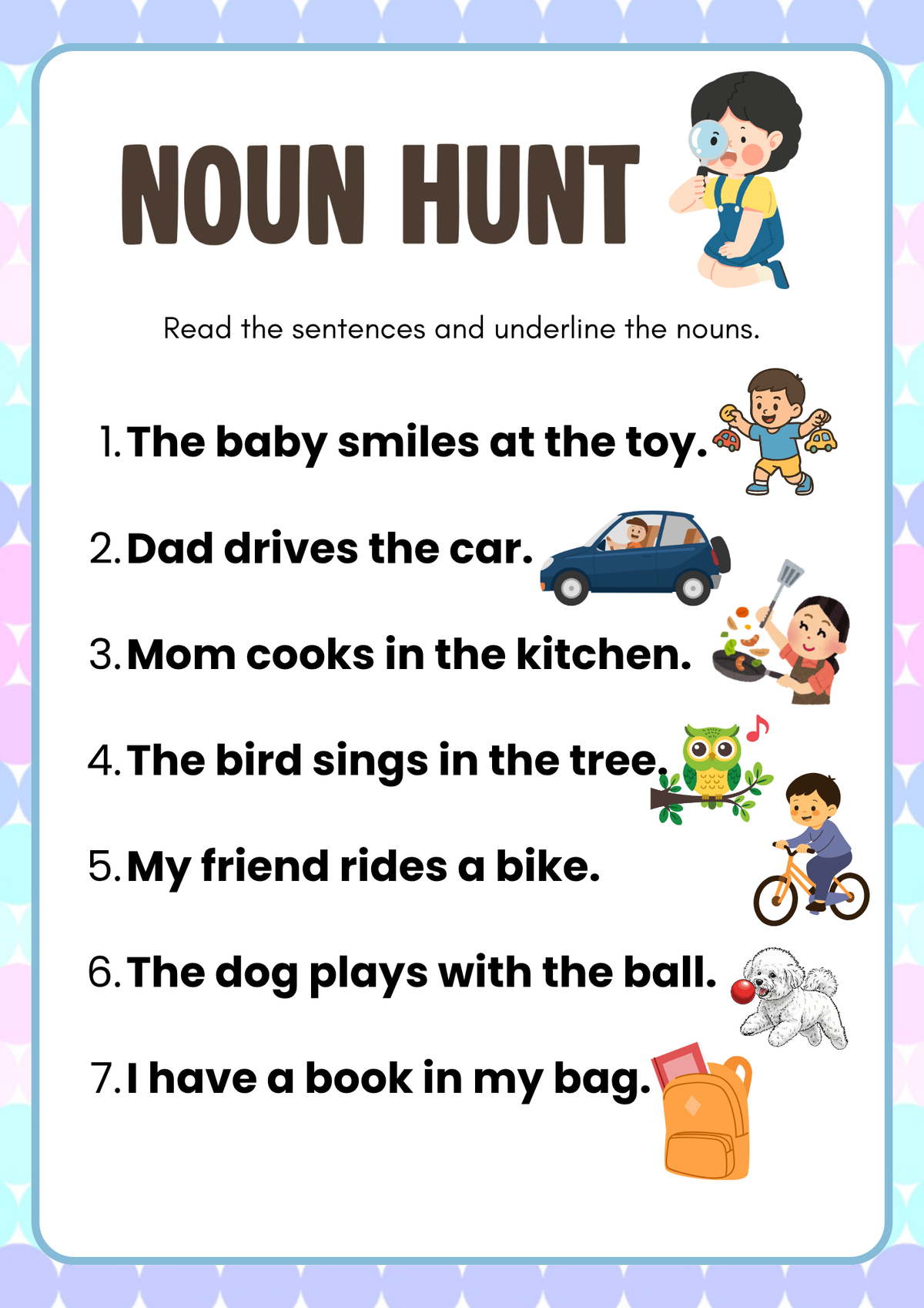 All About Nouns Activity Pack (Grades 1-2) | Primary Grammar & Noun Types Worksheets