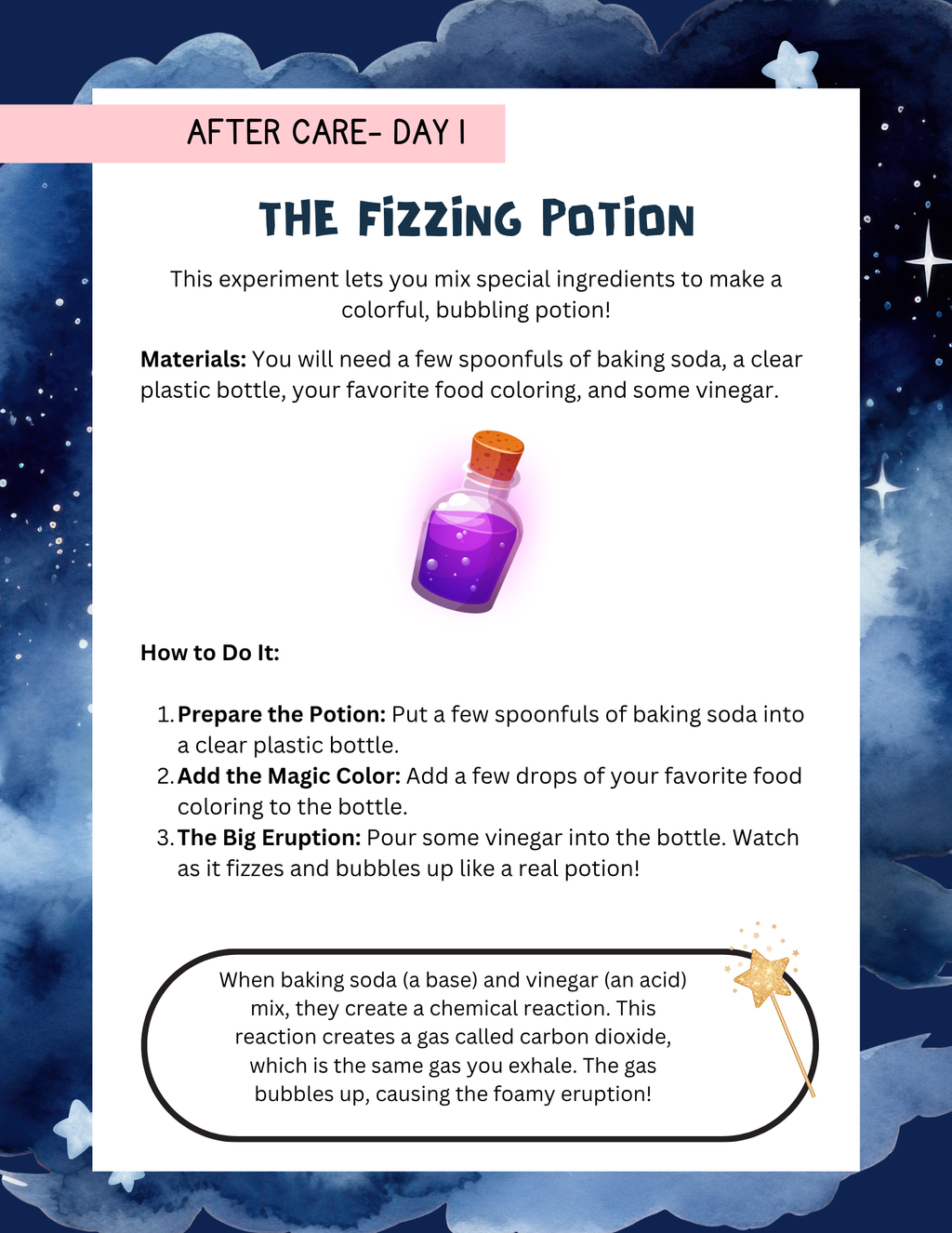 Magic in Science Workbook | Learn & Grow Before & After Care Series