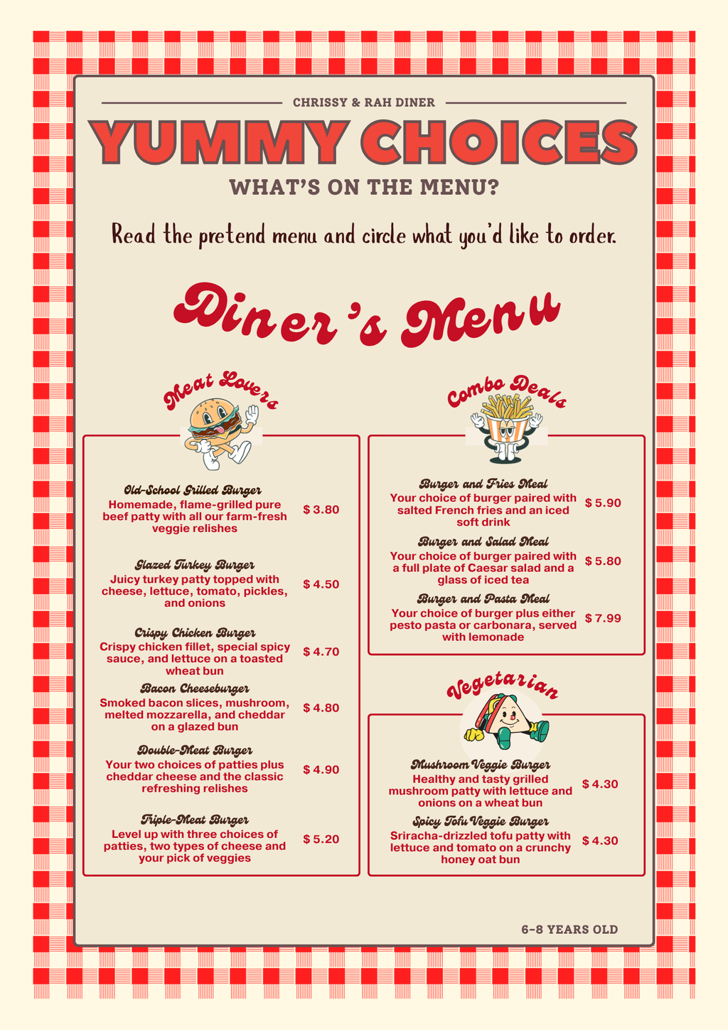 Chrissy & Rah Diner: Pretend Play Guide & Activity Workbook | Pretend Play Series