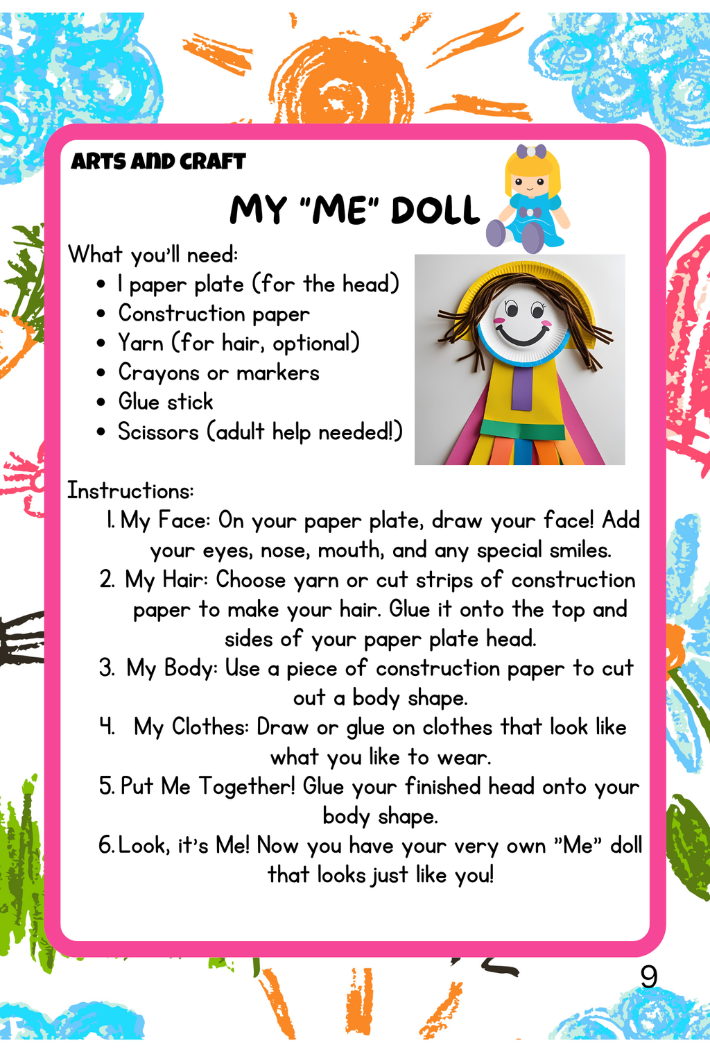 All About Me | Body Parts   Ages 3-5
