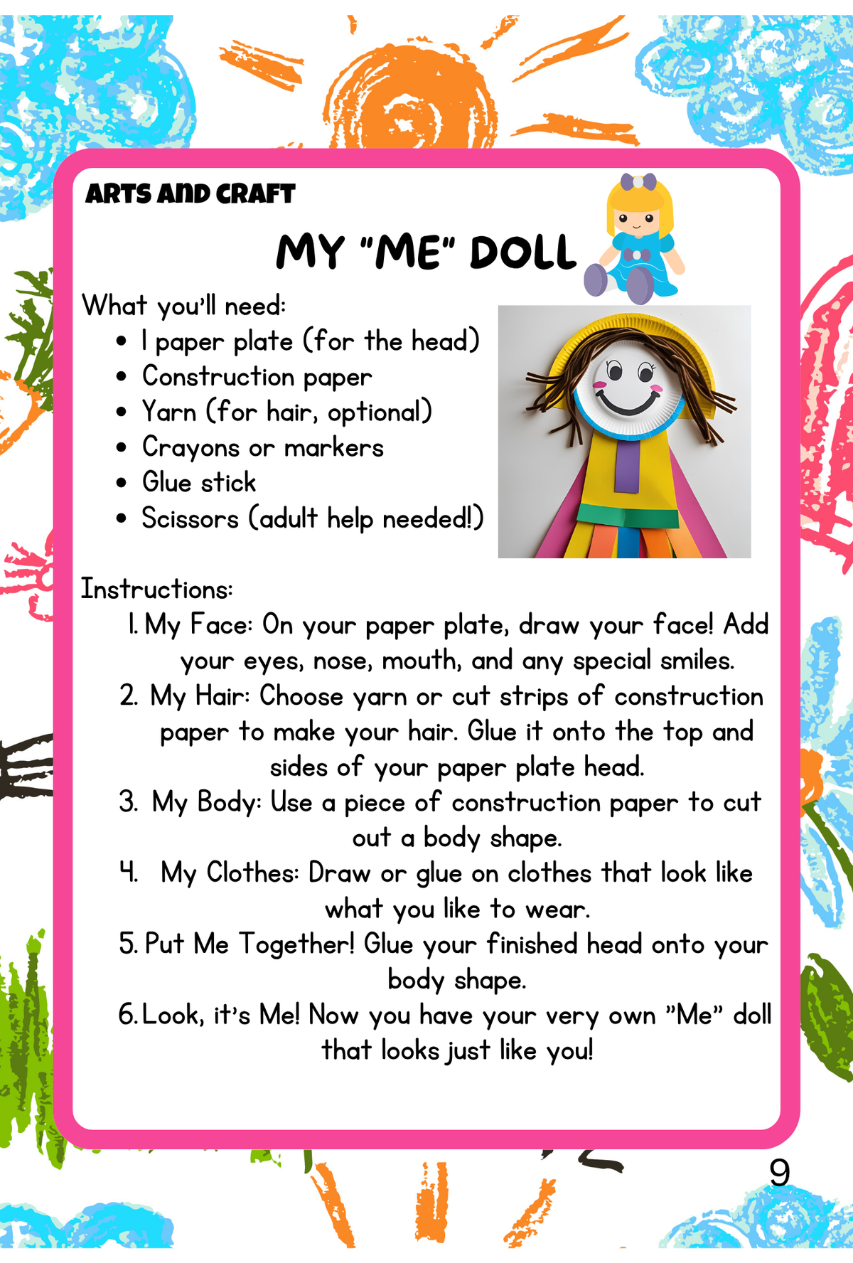 All About Me | Body Parts   Ages 3-5