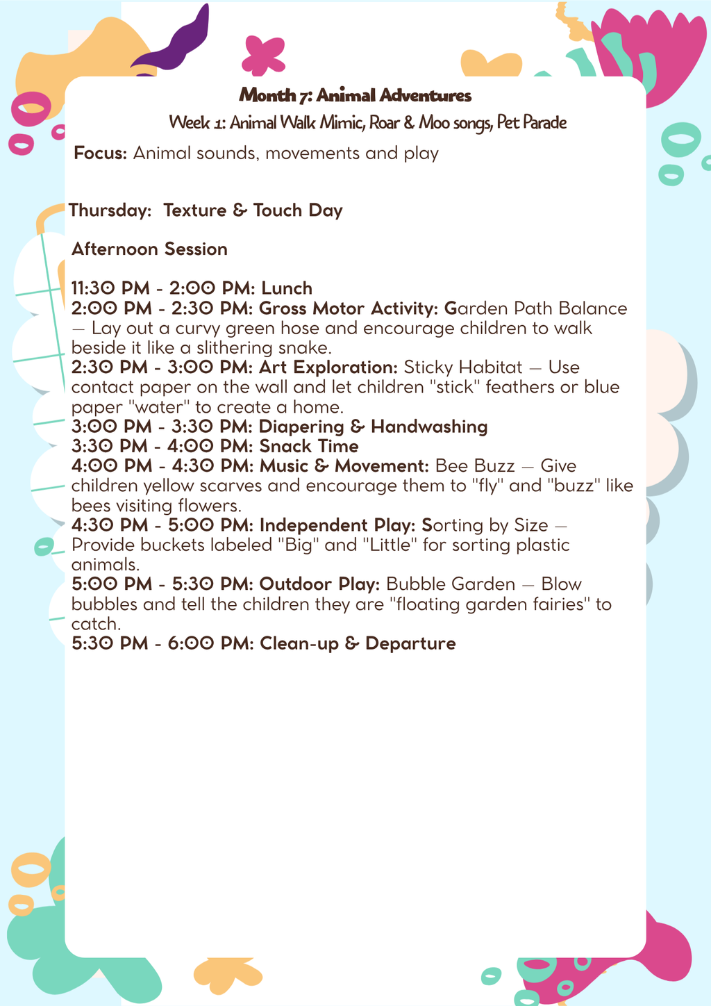 12–18 Months: Lesson Plan: Animal Adventures (Month 7) | Everyday Play N Learn Curriculum Series