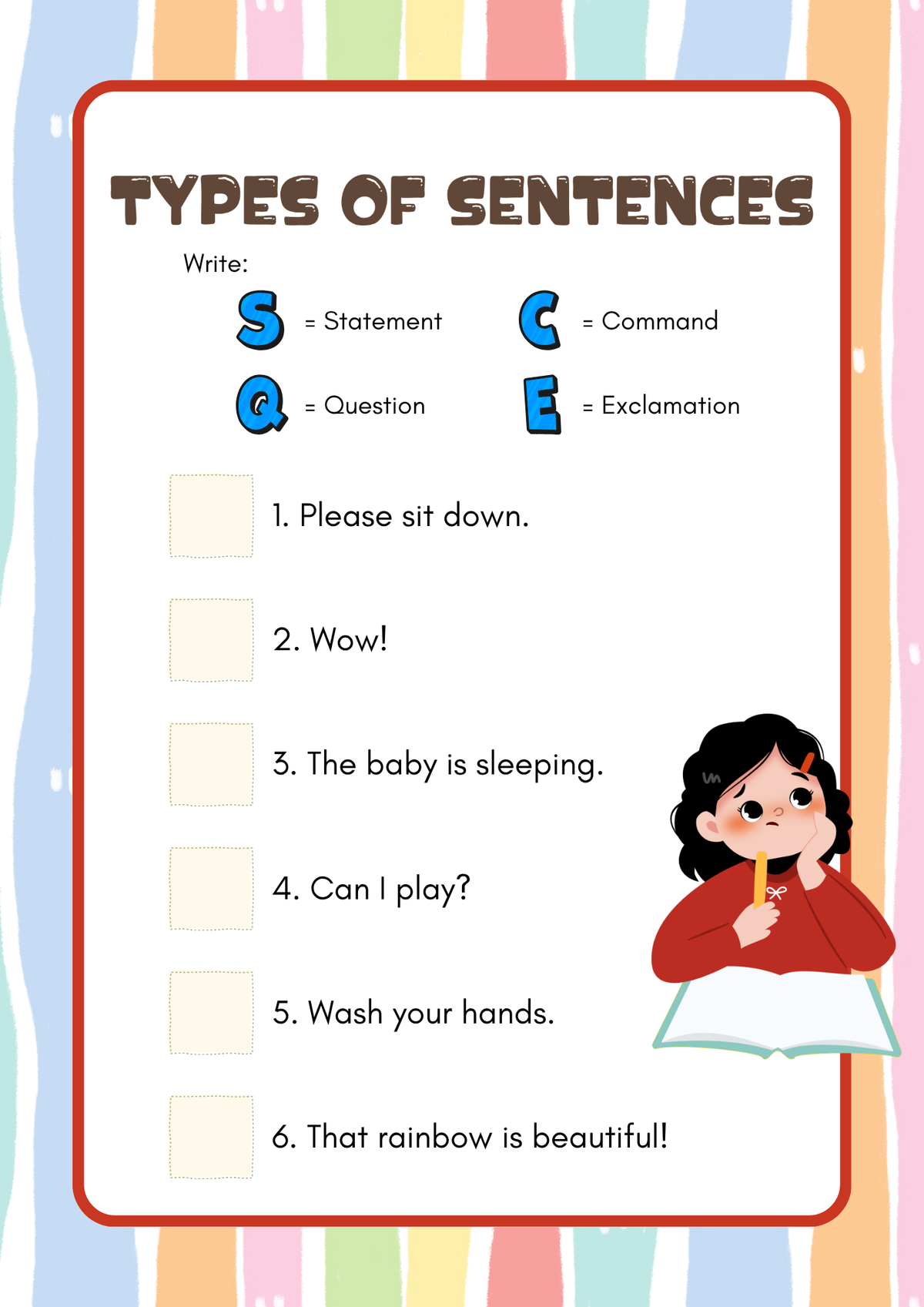 Writing Simple Sentences Activity Pack (Grades 1-3) | Primary Punctuation & Capitalization Worksheets