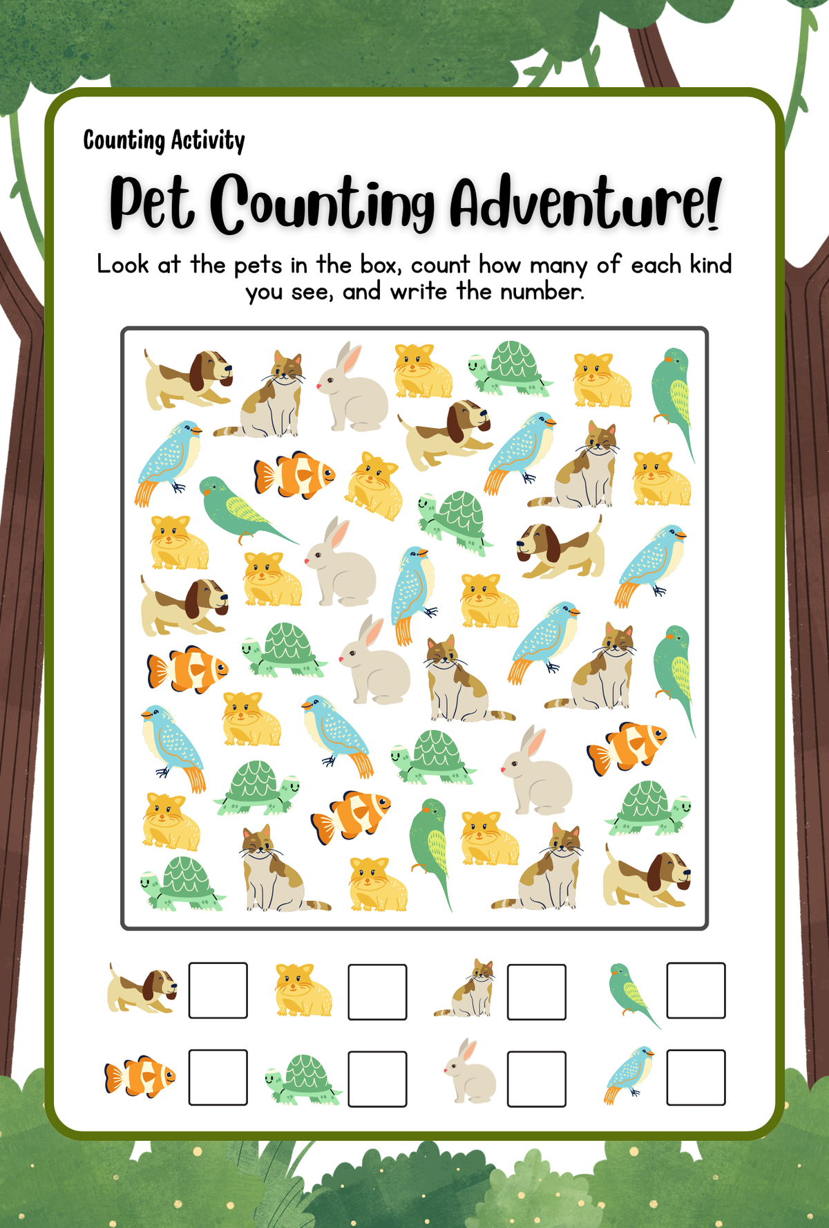 Animals Activity Pack (Ages 5-7)
