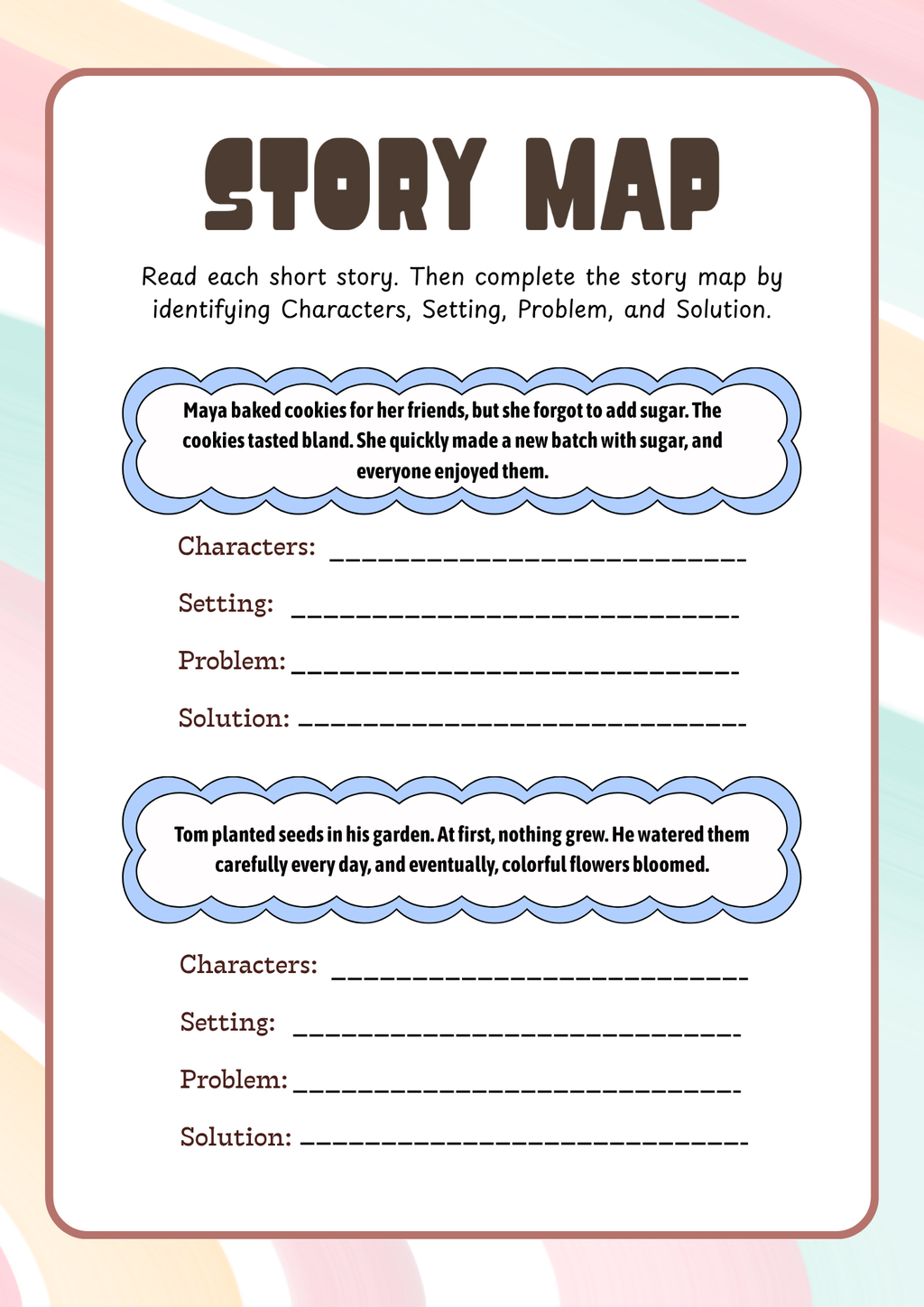 Story Sequencing & Retelling Activity Pack (Grades 3-4) | Reading Comprehension & Narrative Summarizing Worksheets